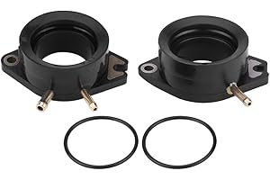 KEENSO 2PC Carburetor Intake Adapter Intake Manifold Boots, Joint Motorcycle Carb Adapter for 81-86 XV750 Virago 88-99 1100 XV1100 carburetor accessories