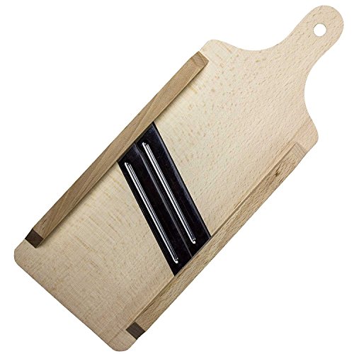 SIDCO ® Krauthobel Sauerkrauthobel Gemüsehobel Holzhobel Gurkenhobel Holz 2 Klingen