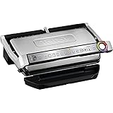 Grill elettrico Tefal GC702D, 2000 W (visualizzazione automatica del livello di cottura, 6 programmi preimpostati, in acciaio