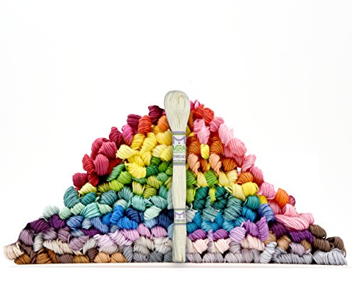Premium Sticktwist Mega Pack – Freundschaft Armbänder Floss – Kreuzstich Threads, Crafts Floss – 210 Floss Garnknäuel Pro Kärtchen, jeweils frei Set von Hoher Qualität Sticknadeln - 4