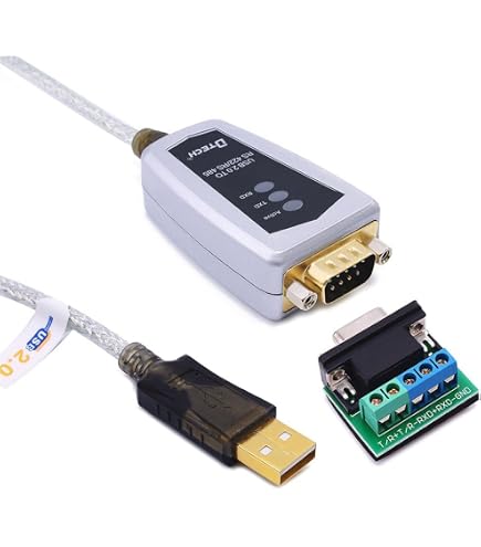 WITMOTION Cavo convertitore UART USB a RS485 Modbus RTU con chip CH340, terminato da connettore femmina a 4 vie, adattatore seriale (1 m / 3,28 piedi), Windows 10/8/7, Linux MAC