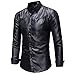 Produktbild Honestyi Herren Langarm Shirt Longsleeve Slim Fit Shirt Leicht Oversize Basic Sweatshirt in Vielen Farben Casual Plaid Pullover Langärmelige Knopf T-Shirt Top Bluse