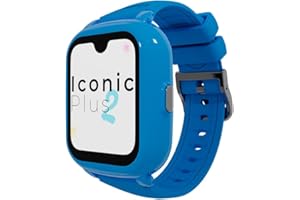 SACEFAMILY SaveFamily Iconic Plus 2 | Montre Connectée pour Enfant avec Localisateur GPS, Appels, Vidéo, IA, Bouton SOS, Whatsapp, Spotify, Thermomètre | Couleur Bleue