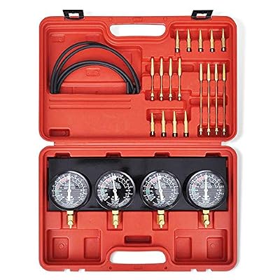 Allright Testeur de Synchronisation - Outil de Moteur 4 Montres Test de Carburateur - Synchroniseur d'Équilibrage Jauge Vide de Carburateur - pour Voiture Moto