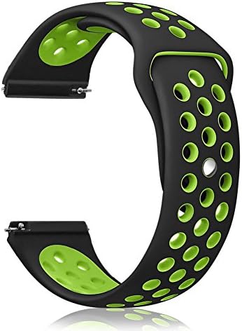 For Fitbit Blaze Band,TZFOX Silicone Band Soft Replacement Strap Adjustable Fitness Sport Band for Fitbit Blaze Smartwatch(Green/Black)