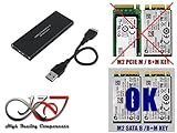 Uso con unidad SSD en formato m.2 y tipo SATA a modo de almacenamiento externo. Compacta y ligera. No es apta para unidades SSD m.2 tipo PCIe.