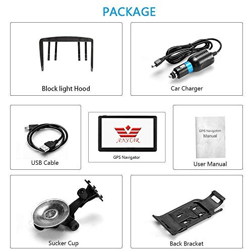 GPS de Coches y Camiones Navigation Pantalla LCD capacitiva de 7 Pulgadas automóvil con