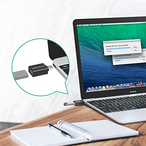 RAVPower USB-C auf Micro USB Adapter & auf USB 3.0 Adapter [3 in 1 Pack] verwandelt USB Type-C Input in Micro-USB, 56K Widerstand für MacBook Pro, MacBook (2015), Galaxy S8, ChromeBook Pixel, Lumia 950 / 950XL, Nexus 5X, Nexus 6P, Nokia N1, OnePlus 2 /3 und weitere - 4