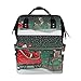 Produktbild Coosun Weihnachtsmann Schlitten und Reindeers Rucksack Wickeltasche, große Kapazität muti-function Reise-Rucksack
