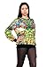 THENICE Women's Digital Print Pullovers Sweatshirt (Green)