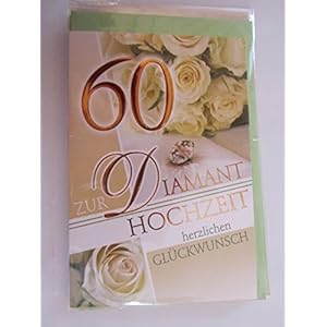 Glückwunschkarte Diamantene Hochzeit