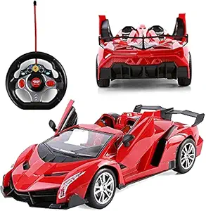 Cubiq Remote Control Opening & Closing Doors Famous Winner Racing RC Car Die-Cast Car Toy for Kids (Multicolor)