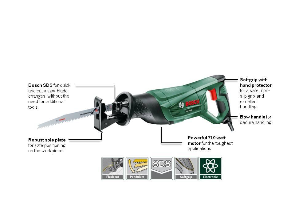 Bosch PSA 700 E Multi-Saw Includes 3 x 