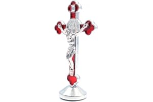 CENPEK 3pcs regali religiosi Gesù Cristo sulla croce statua da tavolo crocifisso croce decorazione casa