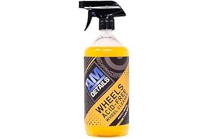 AM DETAILS AM Wheels - Acid Free Alloy Wheel Cleaner Spray by AMDetails - Best Ready to use, Heavy Duty, Car Brake Dust Cleaner - STRONG & SAFE non acid formula - 1 Litre