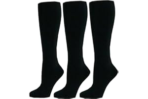 ITRAT 3 Pairs girls Knee High School Socks Cotton Rich Socks, Back to School Socks Uniform Party Wear Comfort Fit Long Socks Stocking Girls Knee High Kids School Socks