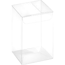 20 Scatoline Portaconfetti In PVC Trasparente – Aurora Store, 8x8x11 Cm, Per Bomboniere, Matrimoni E Feste - 4