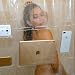 Produktbild Ruiting iPad Halterung Clear Duschvorhang Liner Tablet oder Handy Halter Wasserdicht 72 x 72 Badezimmer Haushaltsgegenstände