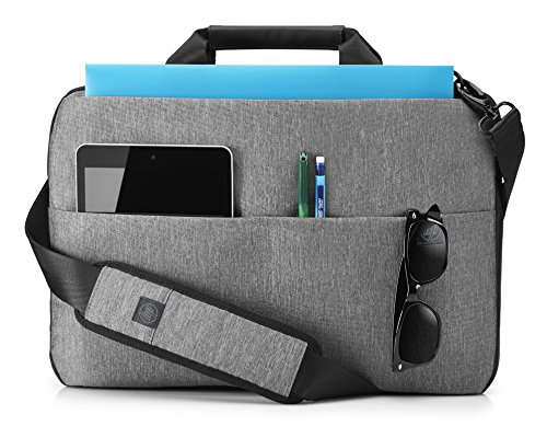 HP Signature Top Load  L6V65AA   Umh  ngetasche  f  r Notebooks  Laptops  39 62 cm  15 6 Zoll  grau schwarz