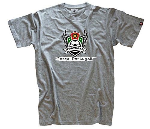 EM Football Collection 2016 fussball – Portugal T-Shirt Grau L