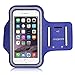 Price comparison product image MoKo Armband for iPhone 6 Plus/iPhone 6s Plus, Sweatproof Sports Armband Workout Running Arm Band with Key Holder & Card Slot for iPhone 6 Plus / 6S Plus, INDIGO (Fits Cellphones up to 6.0 Inch)