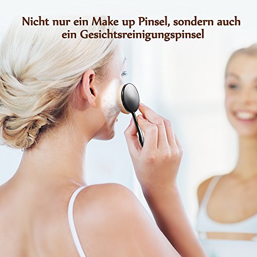 Make Up Pinsel USpicy 10-tlgs Pinselset Schmink Pinsel Set Kosmetik in Ovalem Zahnbürstendesign Puderpinsel Foundation Bürste Lip Braue Pinsel Eyeliner - 6