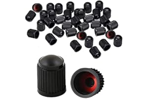 Tappini gomme auto 50 pezzi,GODESON tappi valvola bicicletta,set marcatori ruota,tappi valvola pneumatici in plastica ABS con guarnizione accessori auto,tappo valvola auto