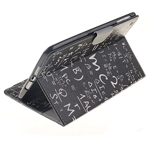 iPad mini 4 Hülle,iPad mini 4 hülle Hardcase,Ekakashop Luxus Bunt Formel Muster Design Flip Painted PU Ledertasche Hülle im Bookstyle Folio Cover hüllen Schutzhülle Magnetic Protection Protective Handyhülle mit für Apple iPad mini 4 Tablet + 1x Kostenlos Ständer (Farbe zufällig) - 8