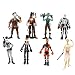 Produktbild KOBWA Fortnite Figuren,8 Stücke Anime Karikatur Fortnite Action-Figur Spielzeug Fortnite Charaktere Puppen für Kinder Junge Geschenk