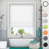 badezimmerfenster rollo wasserabweisend Lichtdurchlässig aber blickdicht : Das PlisseeRollo ist Sonnenschutz und Sichtschutz für Fenster und Tür. Während das Sonnenelicht durch das Rollo scheint, wird es gefiltert Ihren Raum in ein schönes, sanftes Licht. Je dunkler die Farbe, desto besser die Schattierungsleistung. Vorhang in dunkler Farbe eignet sich für Schlafzimmer, Badezimmer usw.