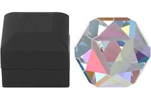 Nutriess Color Cube Prism RGB Dispersion 9.8x9.8x9.8in Crystal Facettered Optical Prism For Physics Photography Desktop Decor