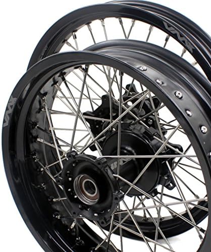 VMX 19"/17" KTM 950/990 SUPERMOTO MOTARD WHEELS RIMS SET 03-15 CUSH DRIVE DUAL DISC