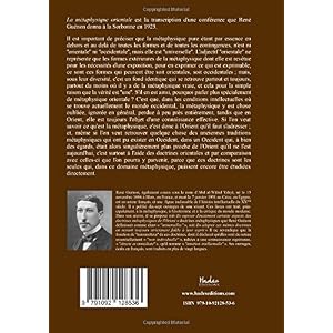 La métaphysique orientale Livre en Ligne La métaphysique orientale Livre en Ligne - Telecharger Ebook