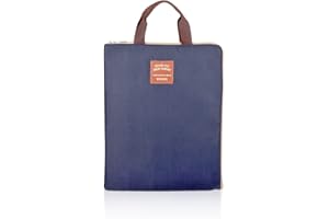 iSuperb® Porta Documenti A4 Borsa Documenti Impermeabile Document Organiser Cartella Lavoro con Cerniera per Uomo e Donna 35*27cm (Blu scuro)