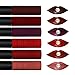 Oshide Pack of 6 Color Waterproof Beauty Makeup Matte Lip Liquid Gloss - Long Lasting Non Stick Cup Sexy Magic Lipstick Cosmetic