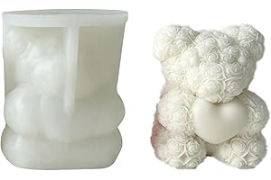 Eastuy Moule en Silicone Ourson Ours Moule Silicone Animaux Moule À Glaçons, Moule en Silicone À Savon, pour Bricolage Chocolat, Bonbons, Gâteau, Cuisson