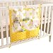 Vine Nursery Baby Cot Tidy Organiser for Cot Bed Baby bed Pouch Storage Bag Multifunction hanging Diapers Organiser 55*60CM (Crown Pattern)