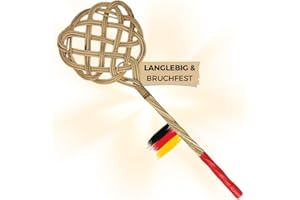 Vindal Teppichklopfer - langlebig, handgefertigt - Ausklopfer, Polsterklopfer - mit Handschutz- aus 3-fädigem Natur-Rattan - ideal für Teppiche, Fußmatten, Sitzbezüge