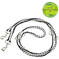 [Gesponsert]Golden Pets geflochtene Hundeleine aus Paracord | hochwertige Führleine | 2 Meter lang, 4-fach verstellbar | reflektierend, extrem leicht und robust | für kleine und große Hunde | + Gratis E-Book