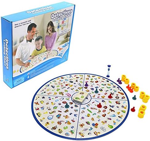 Detectives Looking Chart Board Game Parent-child Interactive Desktop Game Parenting Family Game for Children Kids Birthday Christmas New Year Gift (Puzzle Board Game)