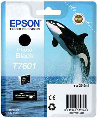Epson T76014010 Foto Tintenpatrone 26 ml, schwarz