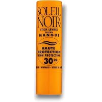 Soleil Noir Lippenpflegestick LSF 30 – Farblos, Vanillegeschmack, Mit Macadamia-Öl & Sheabutter