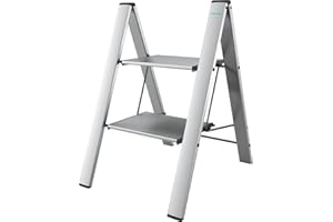 ITALIADOC Colombo Sgabello Alluminio Leonardo 2 gradini Tavoli sedie e sgabelli