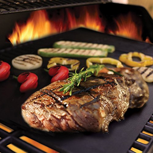 BBQ Grillmatte Xide 3er Set Antihaft Grillmatten Wiederverwendbare Grill Mats Barbecue Kochmatten Teflonbeschichtung Backmatten Baking Mat Einfach zu Säubern Lebensmittelqualität Grill Unterlage Wesentliche Grillzubehör für Gas Holzkohle Elektrogrill Ofen oder Raucher 15,75 x 13 Zoll - 5