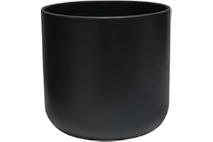 Ivyline Pflanzgefäß, Keramik, Anthrazit, 15 x 15 cm