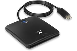 Ewent EW1055 Lecteur de Carte à Puce USB-C USB Type C, Lecteur CNS et TNS USB C