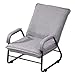 Produktbild Graue Lazy Sofa Single Folding Sonnenliegen mit Rückenlehne Einfache Sessel Kleine Sofa Wohnzimmer Schlafzimmer Casual Kleine Recliner
