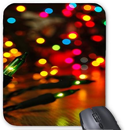 lights holiday bokeh Mouse pad 9.84 x 11.8 inch