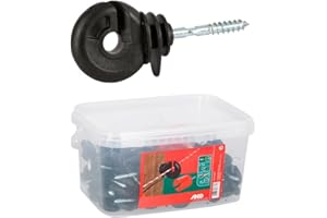 AKO Fencing Ringisolator m. durchg. Stütze Eimer 100St. incl.Einschrauber