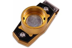 SGL BAIZE MASTER GOLD/BLACK METAL ROUND CHALK HOLDER **CHALK NOT INCLUDED**